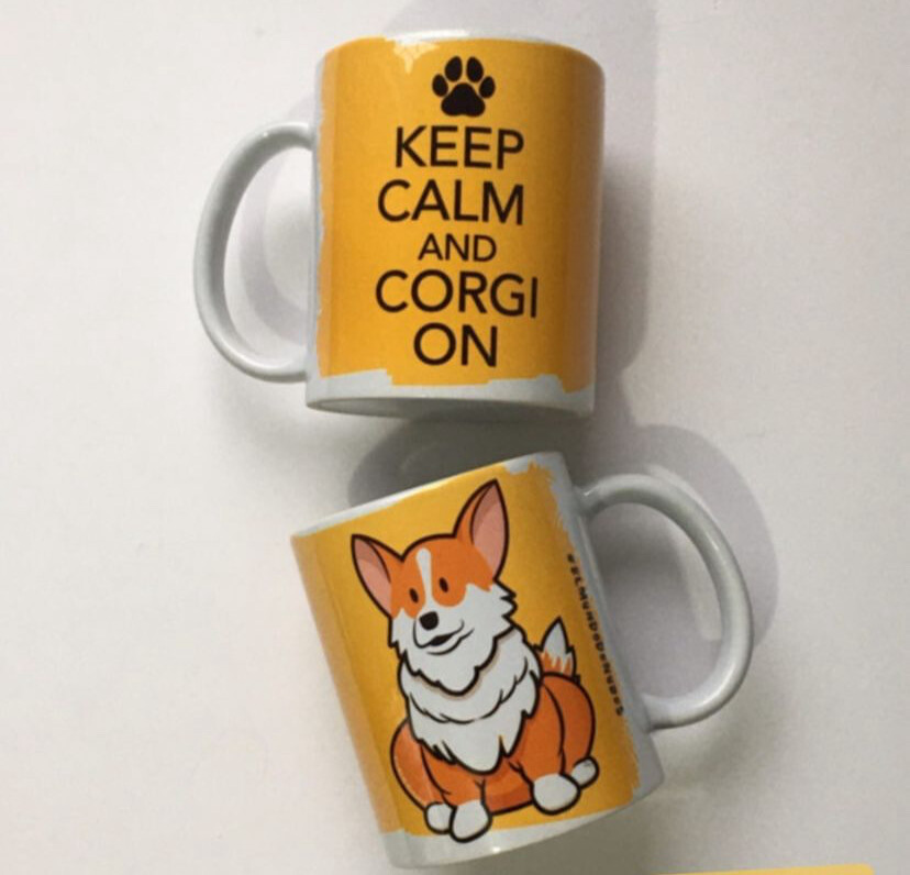 Taza “Keep calm and CORGI ON”