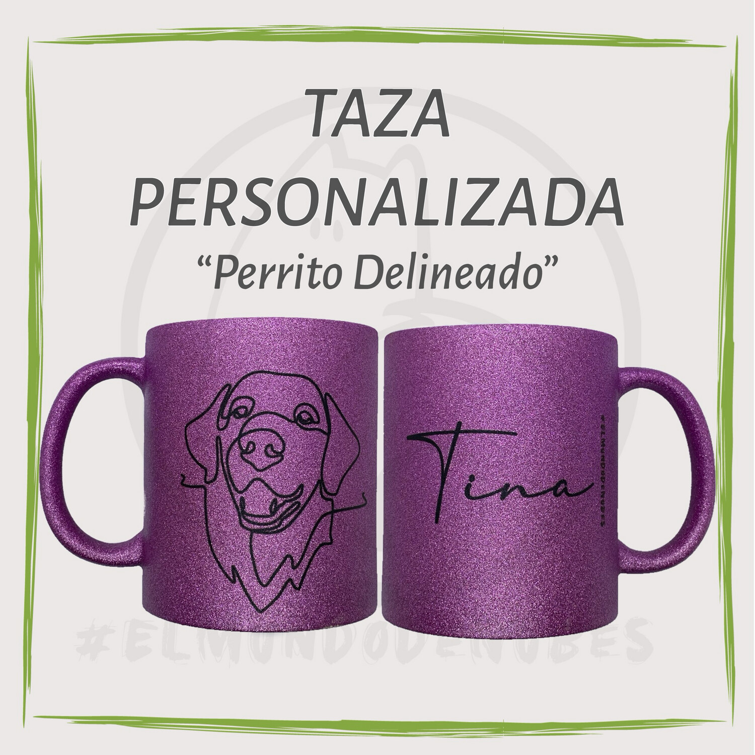 Taza PERSONALIZADA “perrito delineado”