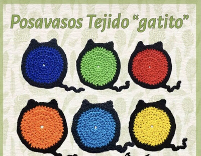 Posavasos tejido “gatito”