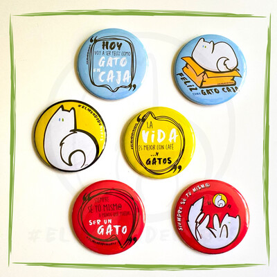 Botones Diseños 🐱GATITOS