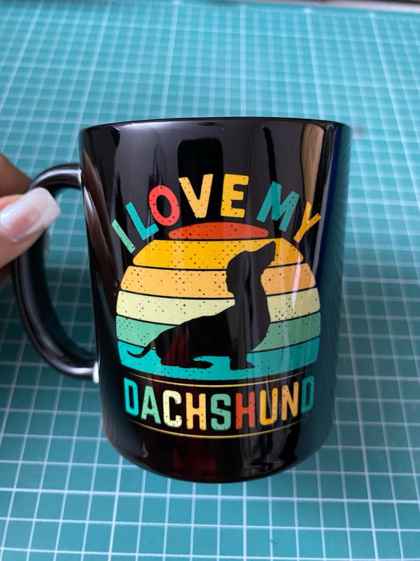 Taza “I love my dachshund”