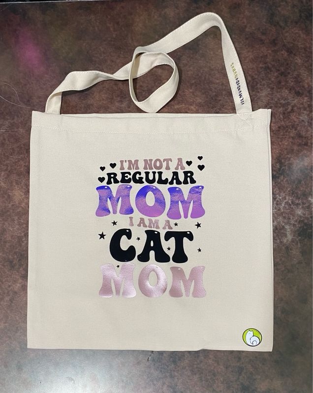 Tote bag “CAT MOM”
