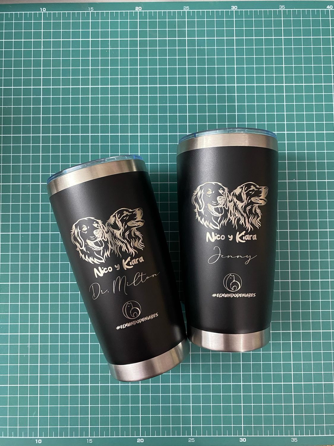 Vaso térmico con grabado láser personalizado