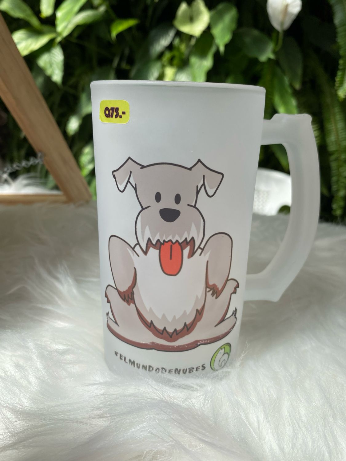Tarro “It’s not drinking alone if the DOG is home” (diseños schnauzer)