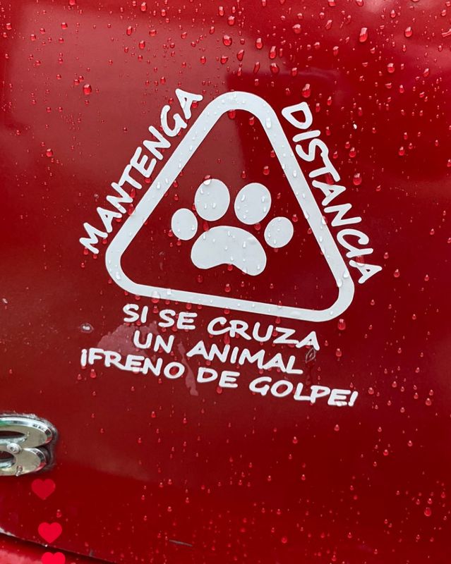Stickers para carro “Mantenga Distancia”