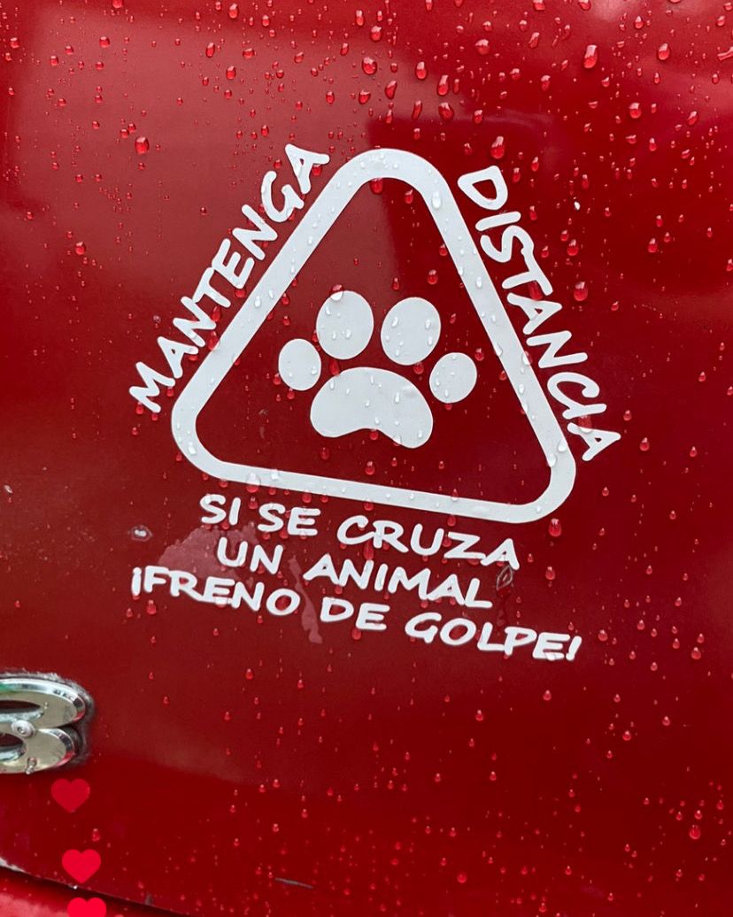 Stickers para carro “Mantenga Distancia”