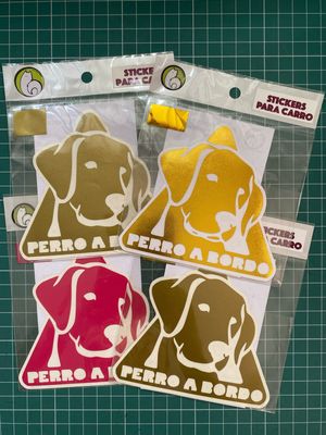 Stickers para carro “Perro a bordo”