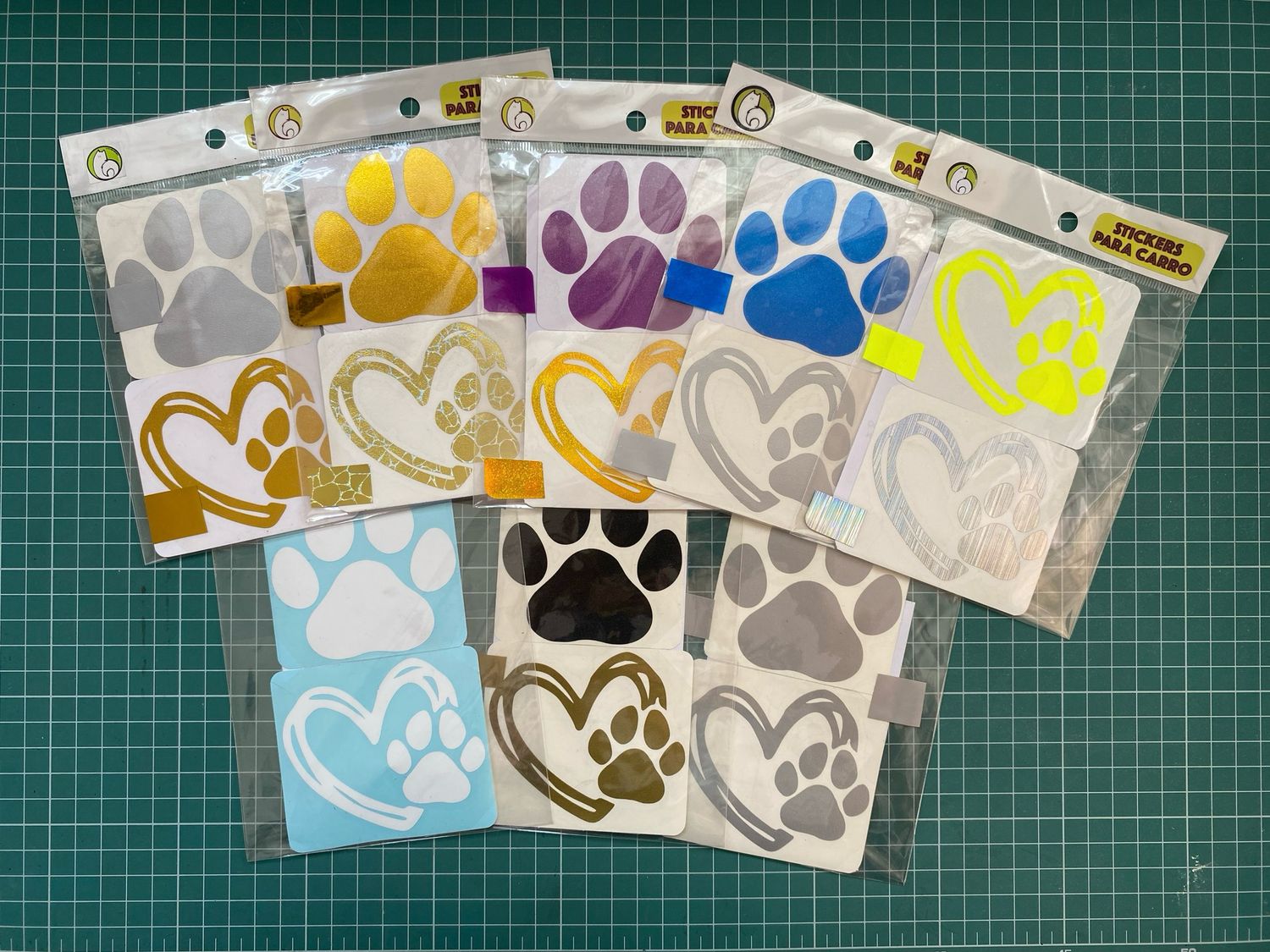 Stickers para carro “Huella y corazón” ❤️🐾