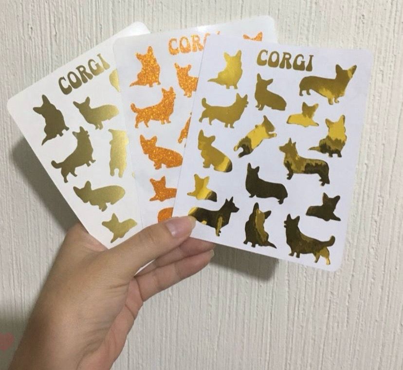 Stickers “Siluetitas” Corgicitos 🐶