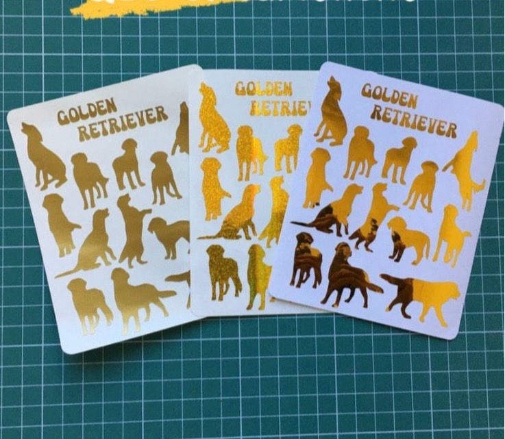 Stickers “Siluetitas” Goldencitos 🐶