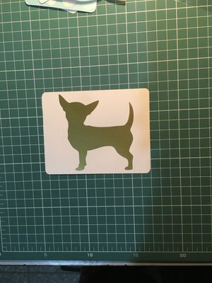+Stickers para carro silueta “Chihuahua”