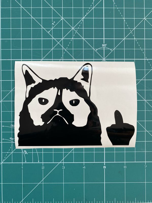 Stickers para carro “Grumpy Cat”