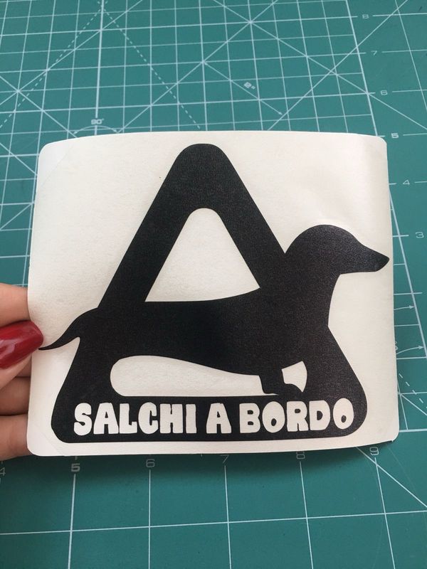 Stickers para carro “Salchi a bordo”