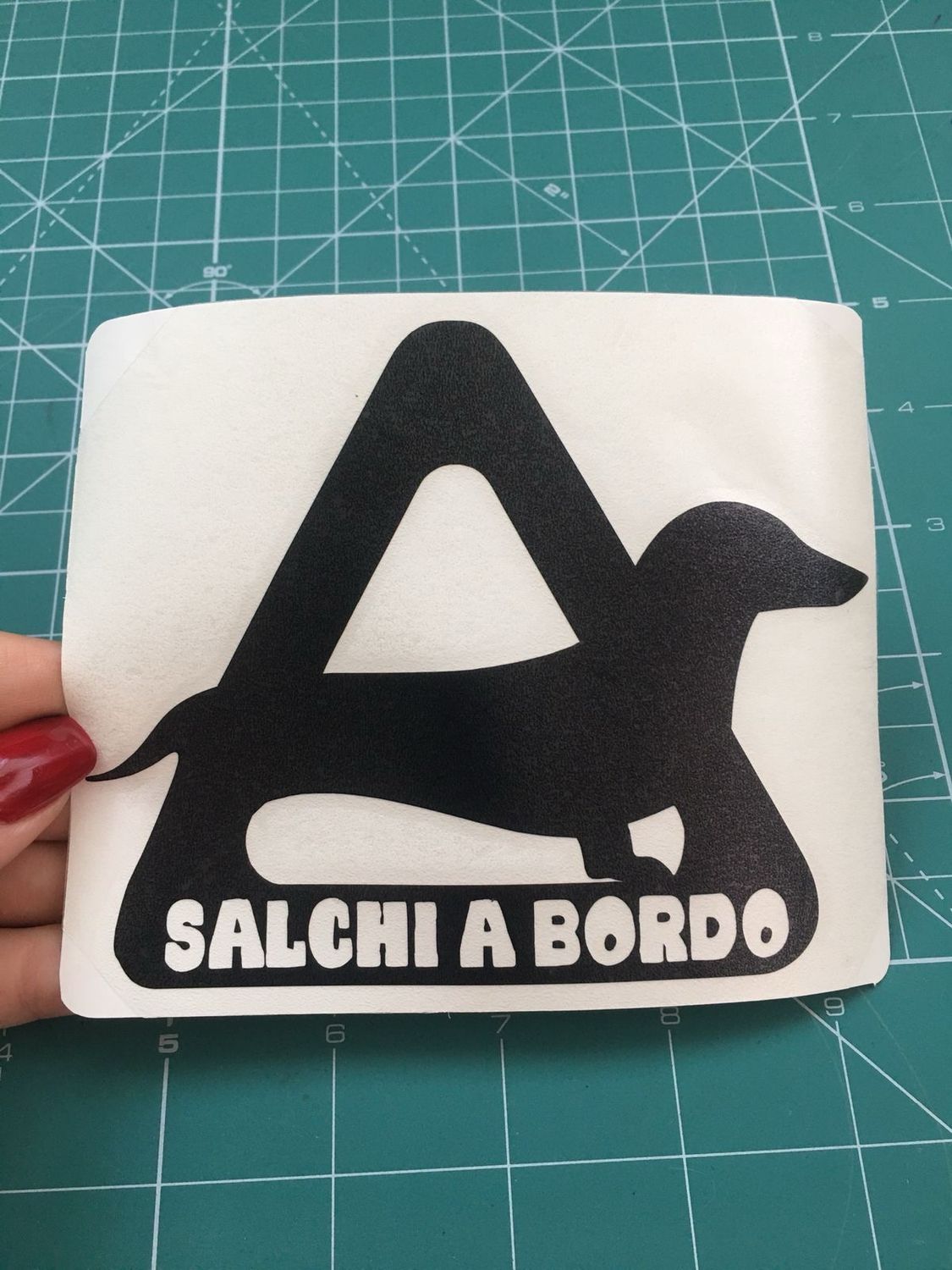 Stickers para carro “Salchi a bordo”