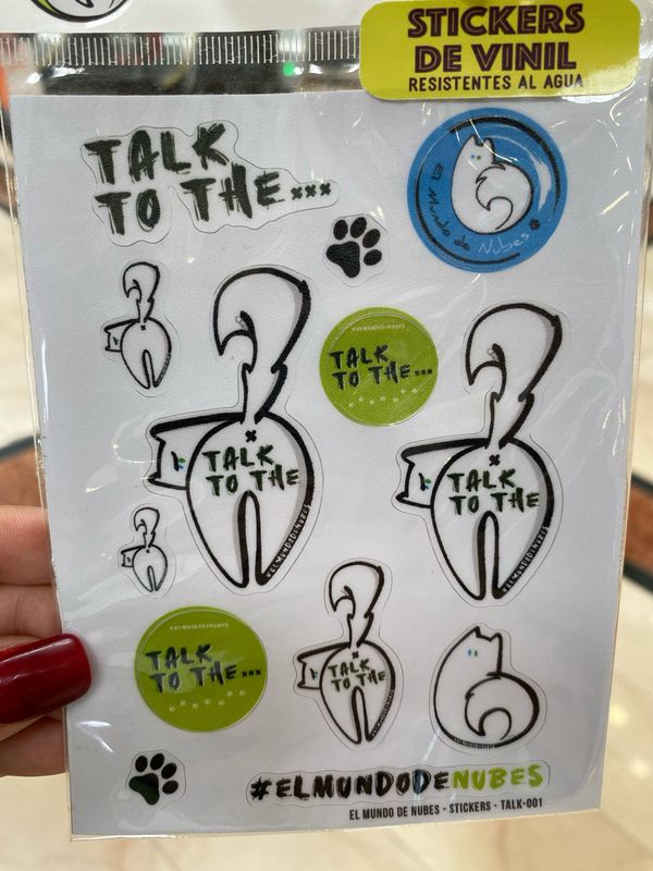 Stickers cartoncito “Talk to the… ”