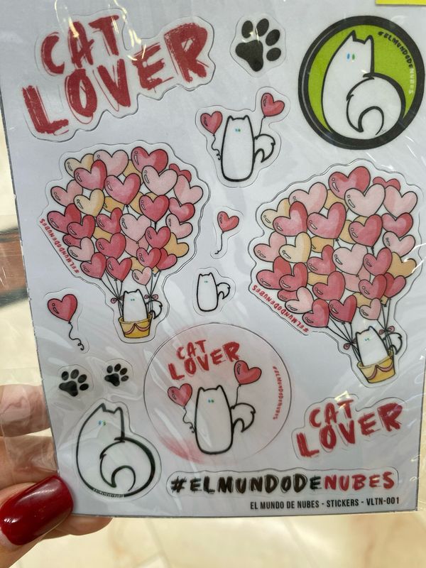 Stickers cartoncito “Catlover”