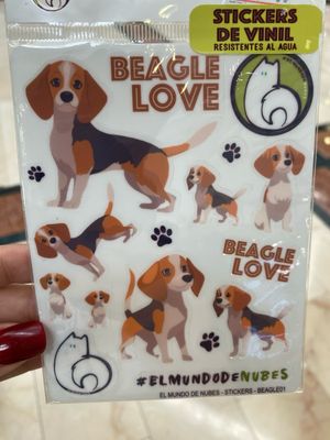 Stickers cartoncito “Beagle Love”