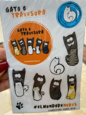 Stickers cartoncito “Gato o Travesura”