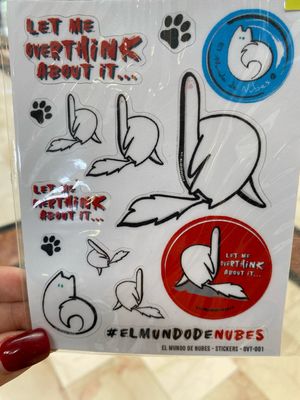 Stickers cartoncito “Overthink”