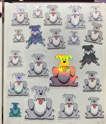 Stickers sueltas coleccionables SCHNAUZER