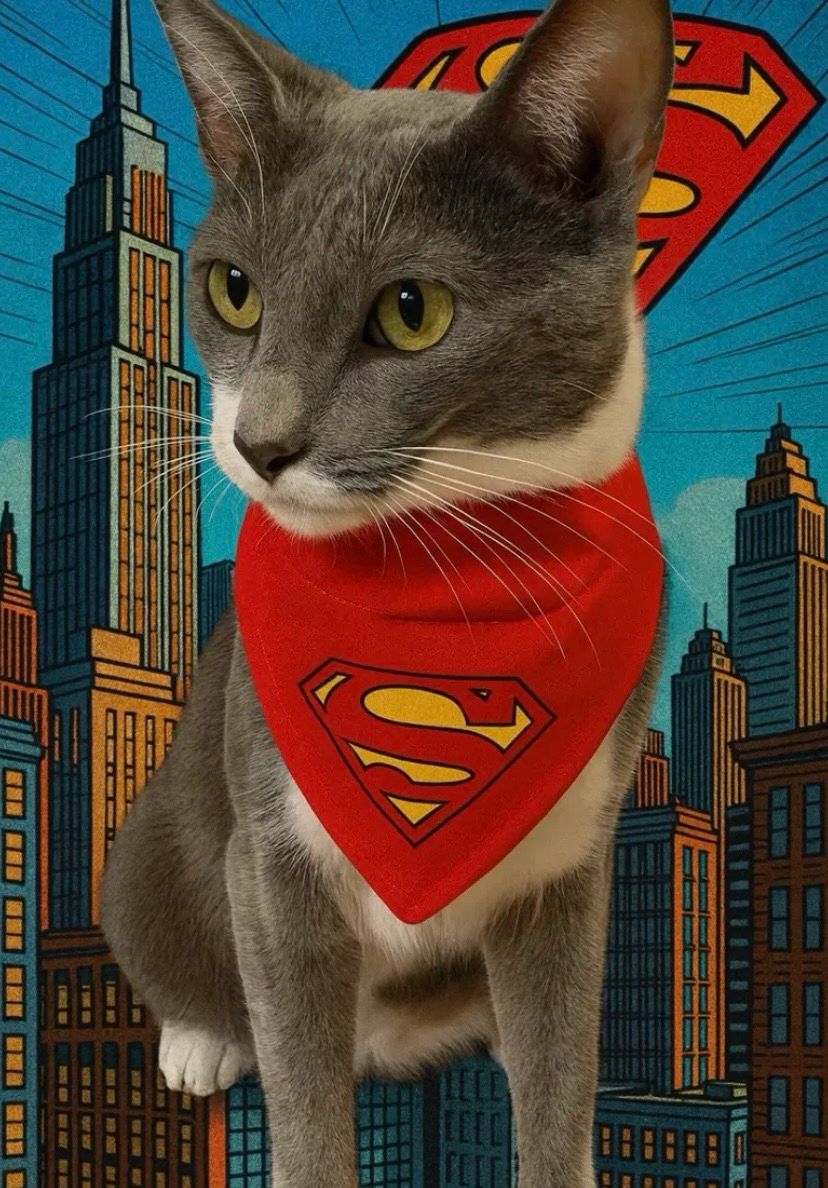 Bandana over-collar “Superhéroes”