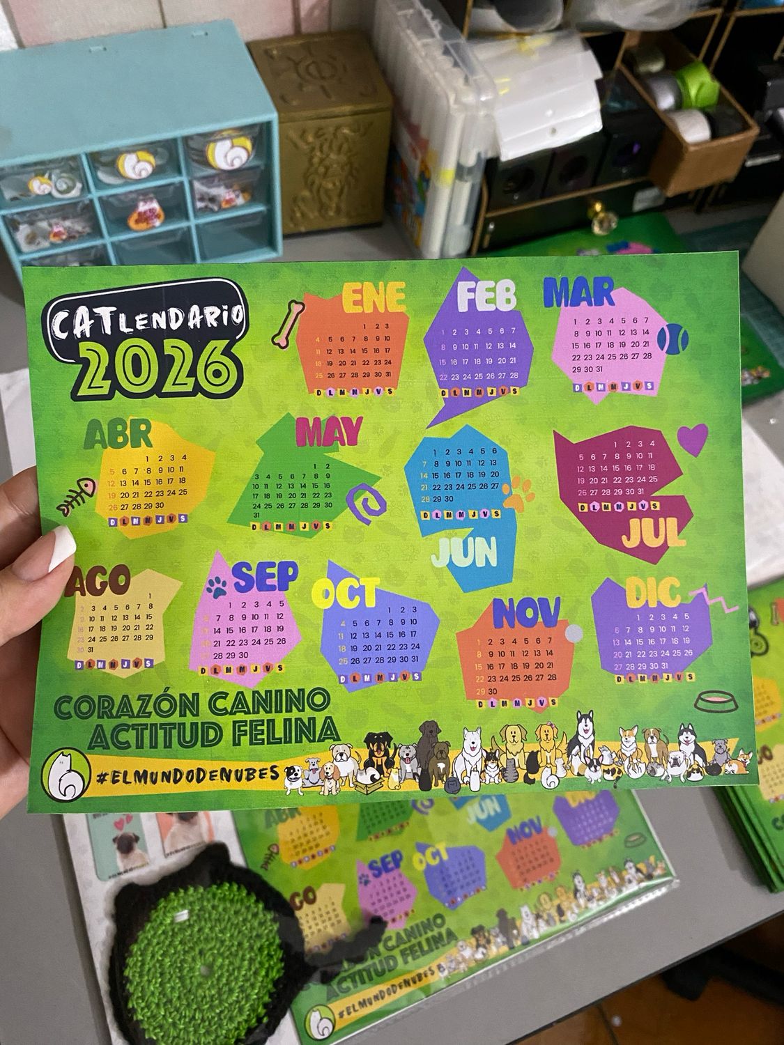 CATlendario magnético 2026