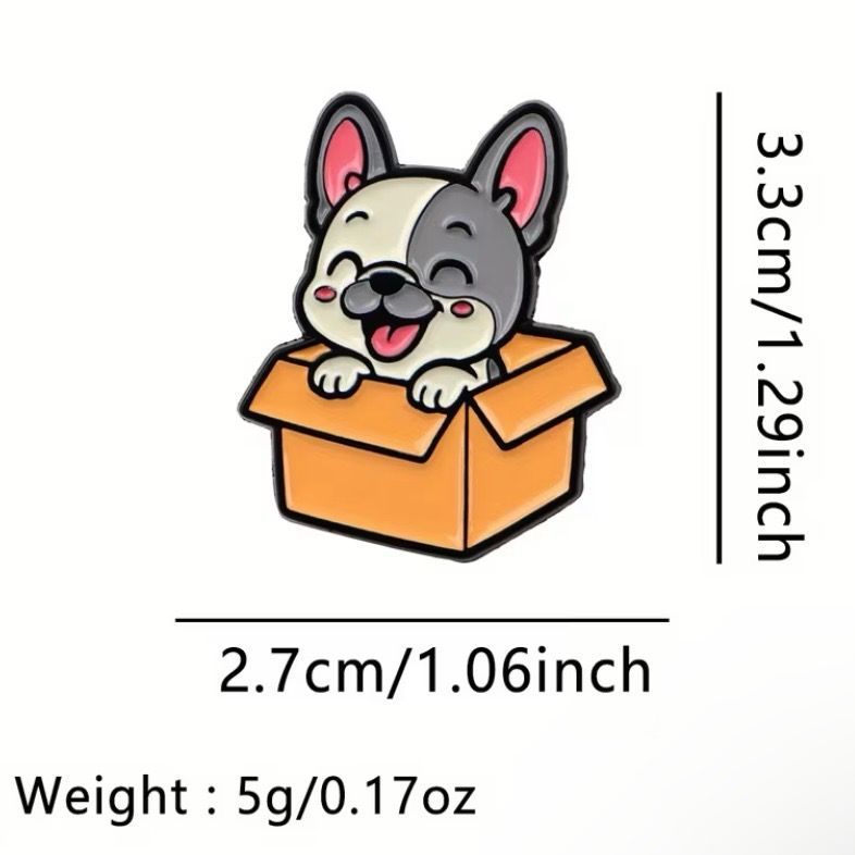 Pin “Frenchie en cajita”