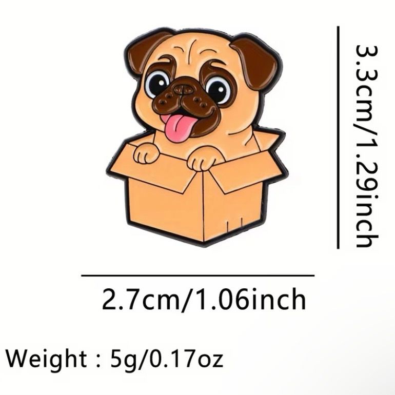 Pin “Pug en cajita”