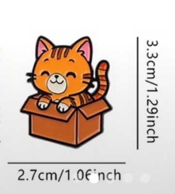 Pin “Gato naranja en cajita”