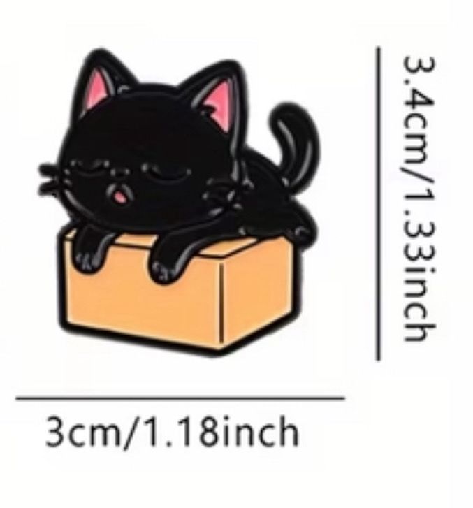 Pin “Gato negro en cajita”