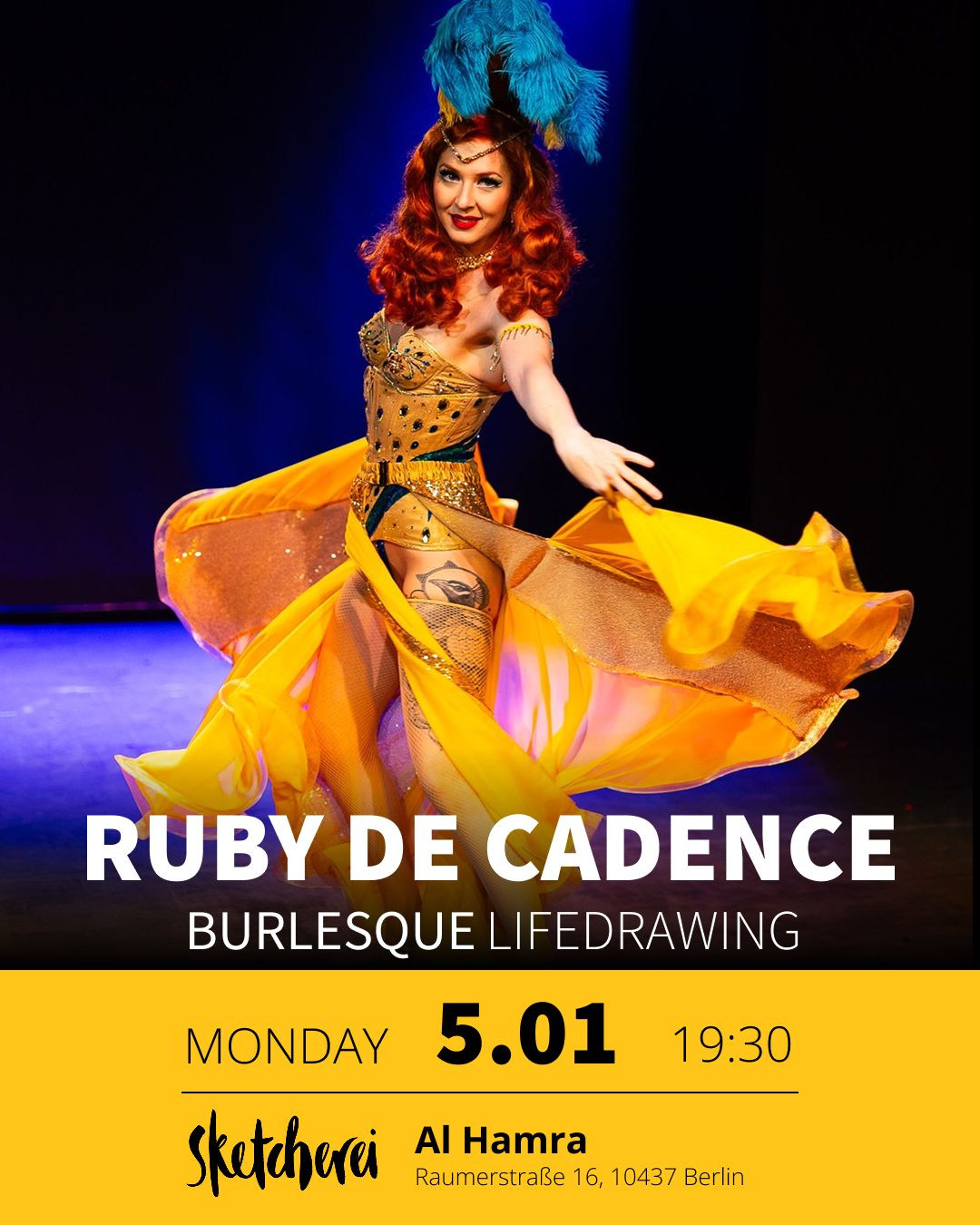 Burlesque lifedrawing - 5.01.26