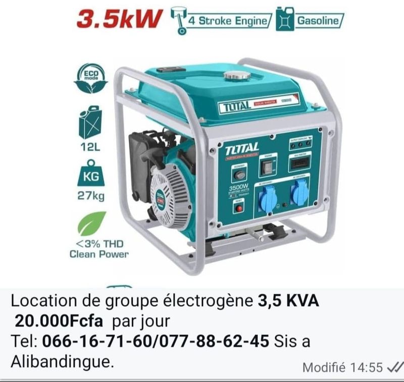 GROUPE ELECTROGENE 3.5 KVA