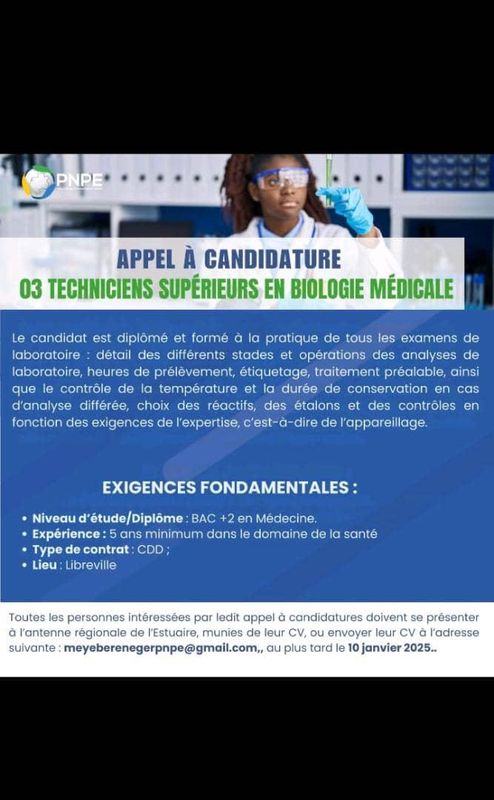 OFFRE PNPE , 3  Techniciens Supérieurs Imagerie médicale