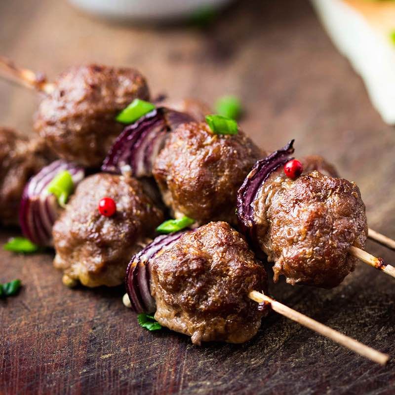 Brochettes d’Agneau au Poivre