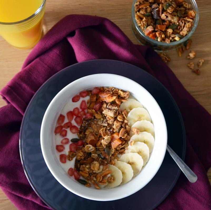 Granola à la cannelle et Sirop d'érable