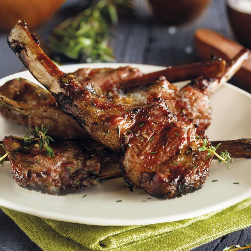 Côtelettes grillées aux herbes Italiennes