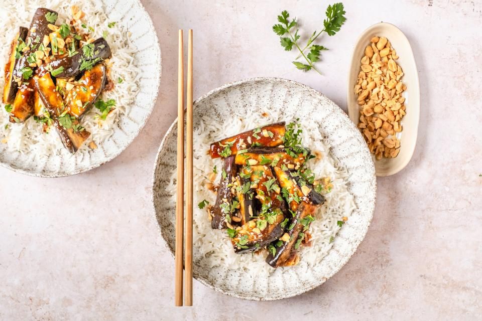 Aubergines chinoises à la vapeur