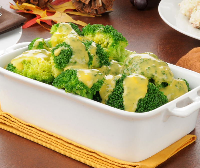 Broccoli w/cheese sauce