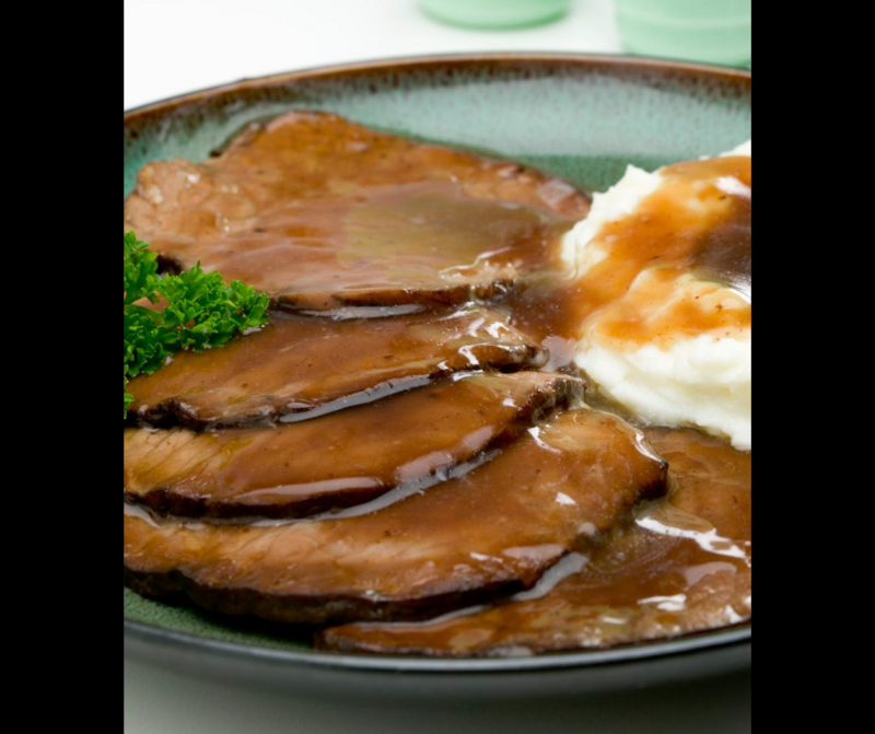 Beef, Roasted, Sliced w/Aus jus