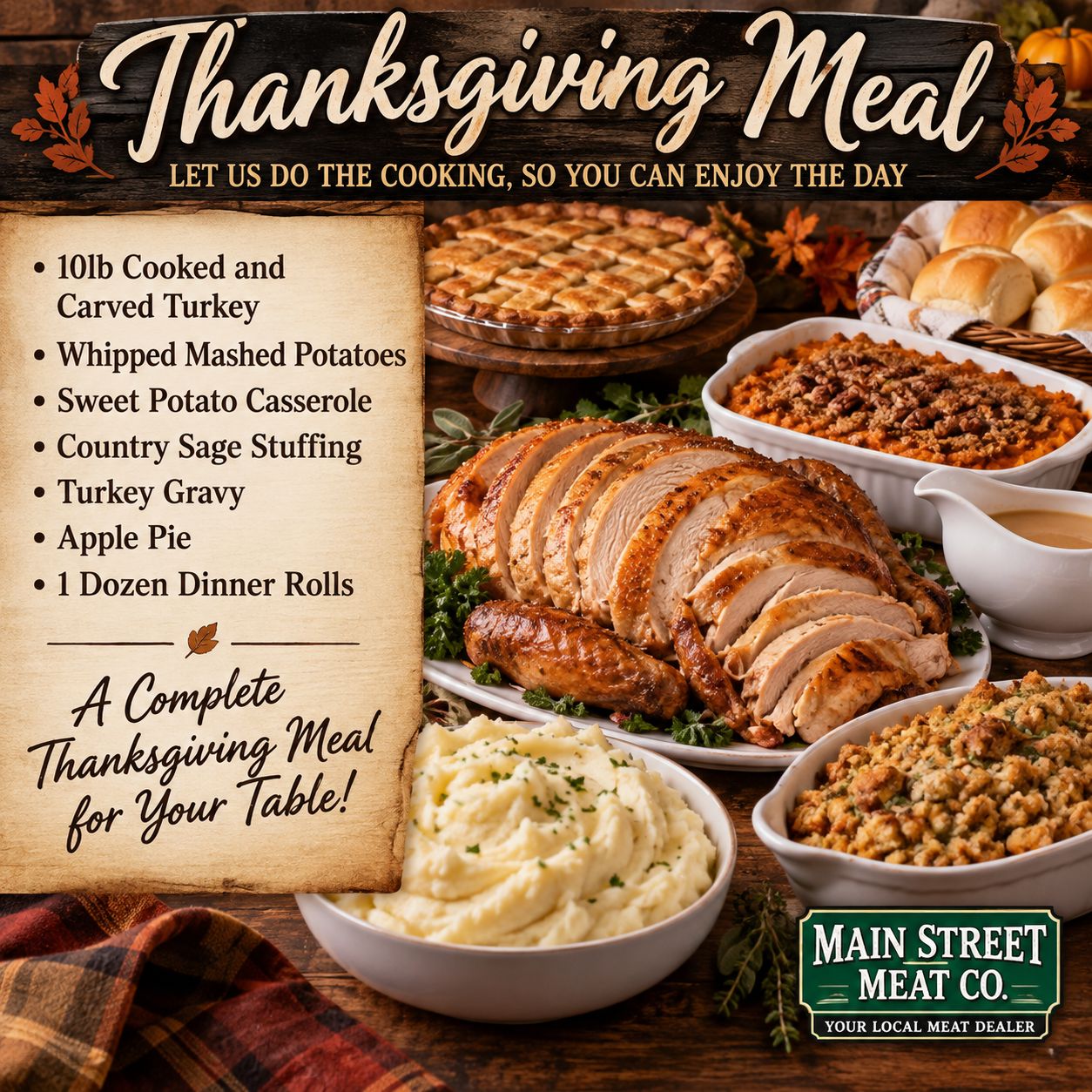 Thanksgiving Dinner (Feeds 4-6 people)