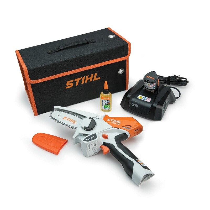 Stihl mini battery chainsaw gta 26 deals
