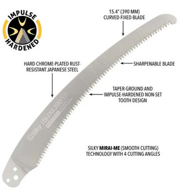 Silky Replacement Blade- IBUKI 390mm Large Teeth