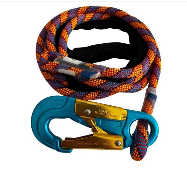 10&#39; KernMaster Positioning Lanyard with USR Blue Hook &amp; 2&#39; Chafe