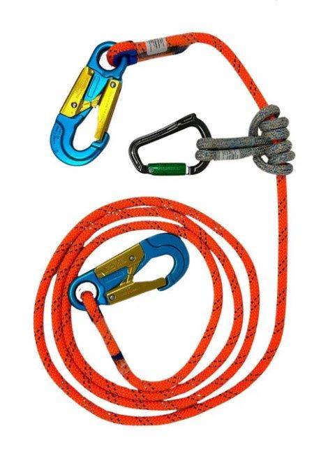 2 IN 1 LANYARD 10&#39; WITH 9MM X 28&quot; EPICORD HITCH CORD AND DMM RHINO CARABINER
