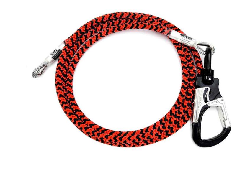 ELC 1/2&quot; Wire Core Lanyard Aluminium Swivel Snap Hook 8