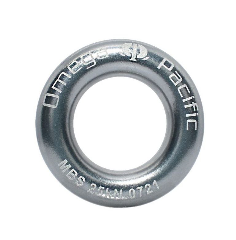 Omega Pacific Small Aluminum Rappel Ring Gunmetal