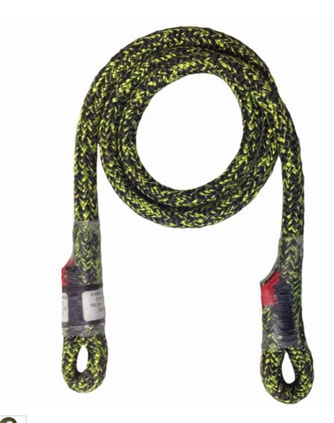 8mm x 30&quot; Armor-Prus Green Sewn Eye to Eye Hitch Cord