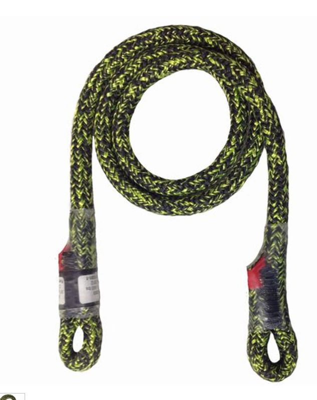 8mm x 30&quot; Armor-Prus Green Sewn Eye to Eye Hitch Cord