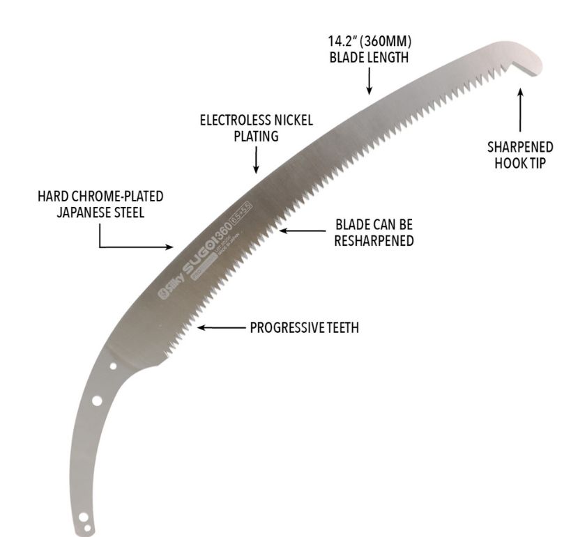 Sugoi 14&quot; (360mm) Silky Curved Replacement Blade