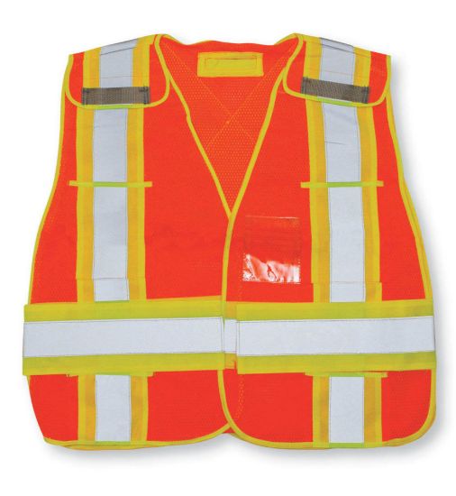 High-Viz Safety Vest, Colour: Orange